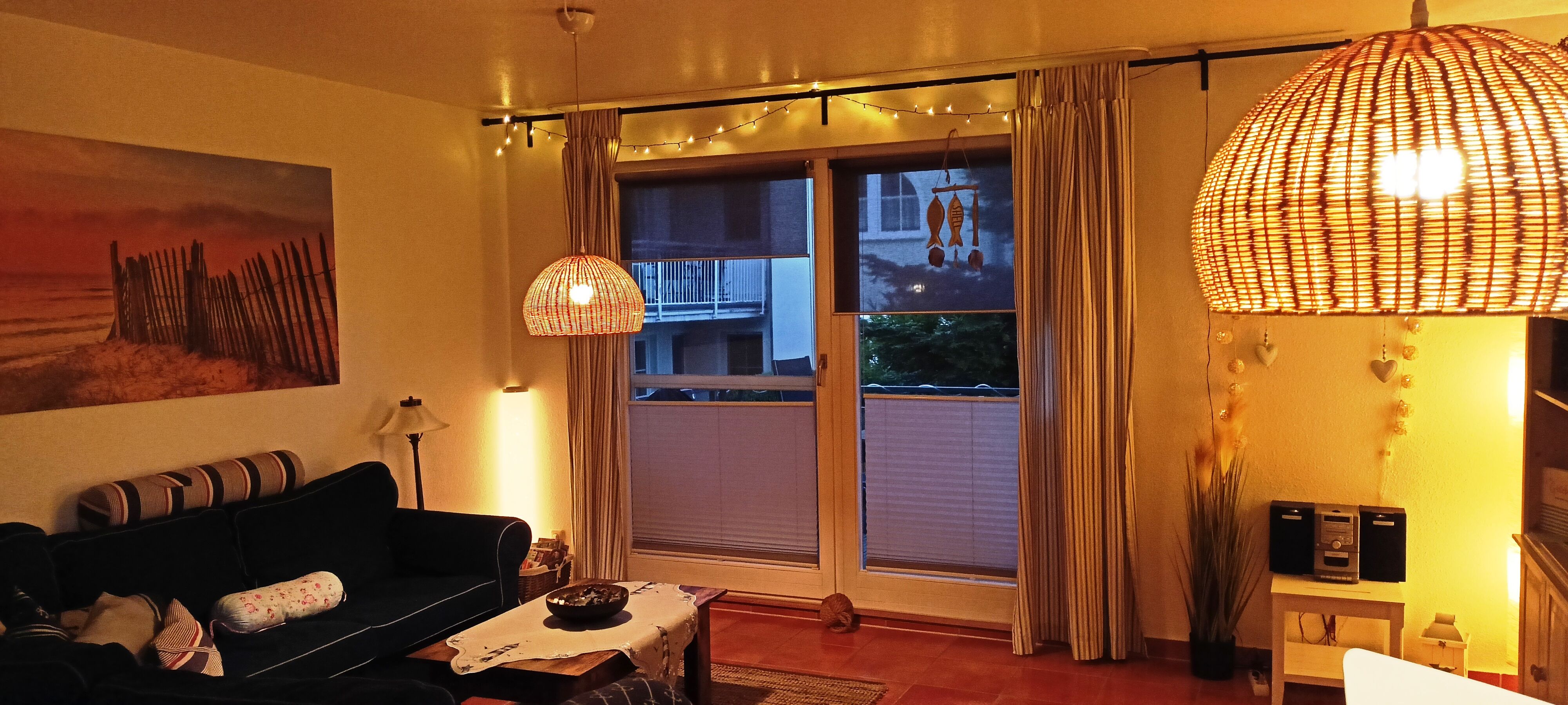 Wohnzimmer in Abendstimmung