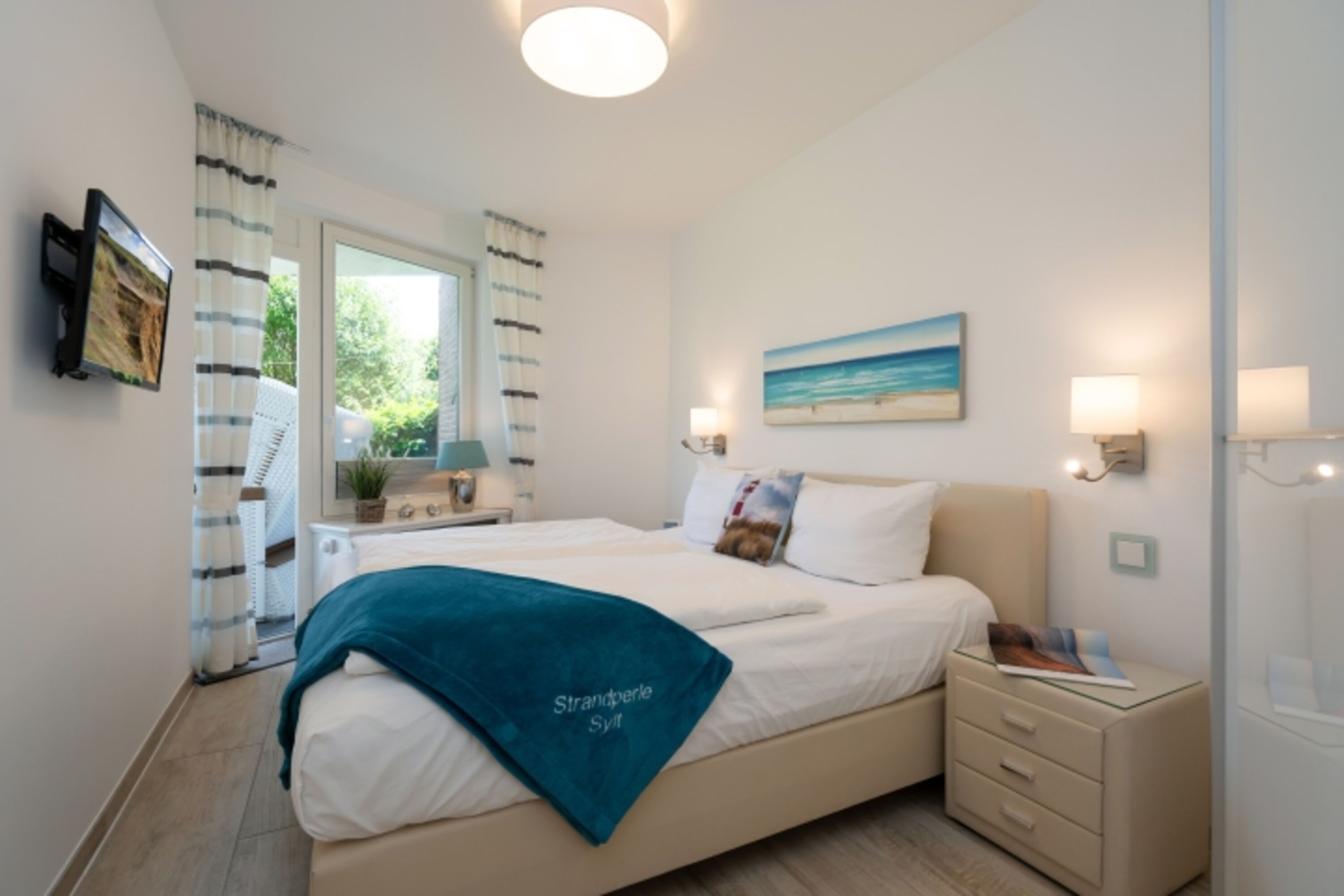 Schlafzimmer mit Terrassenzugang