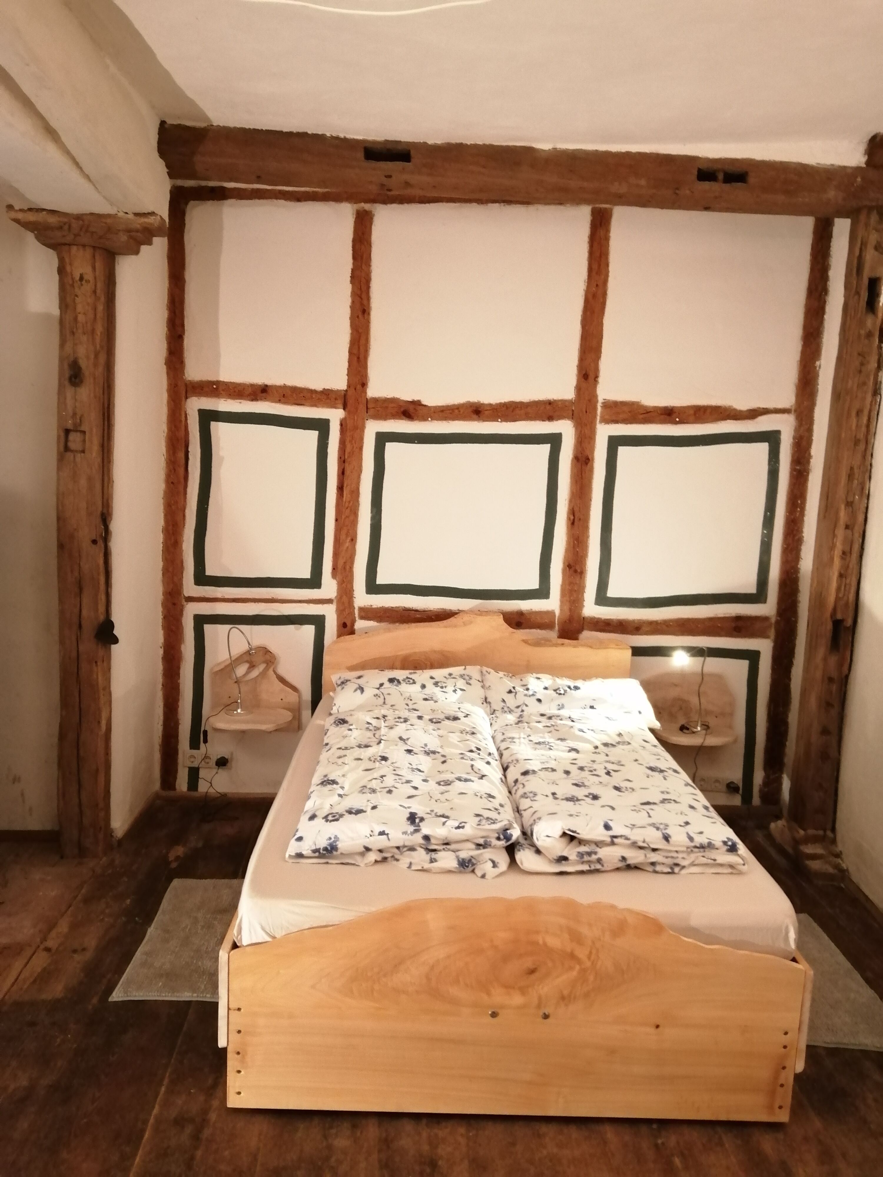 Das Doppelbett im 2.Zimmer