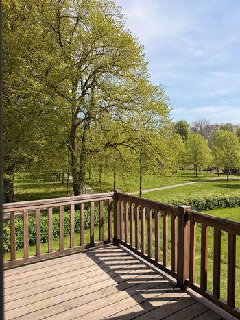 Blick vom Balkon