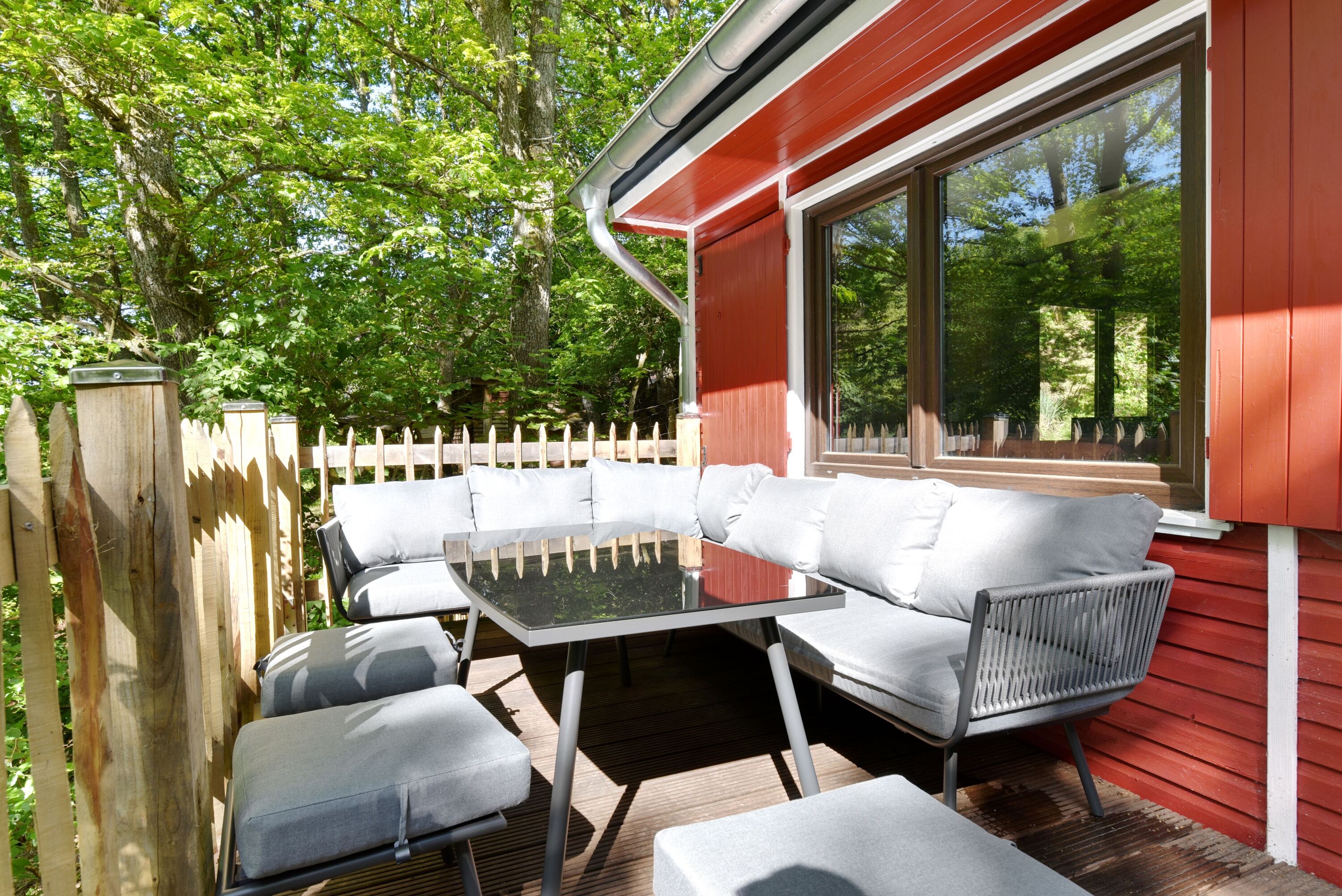 Balkon mit Loungeecke