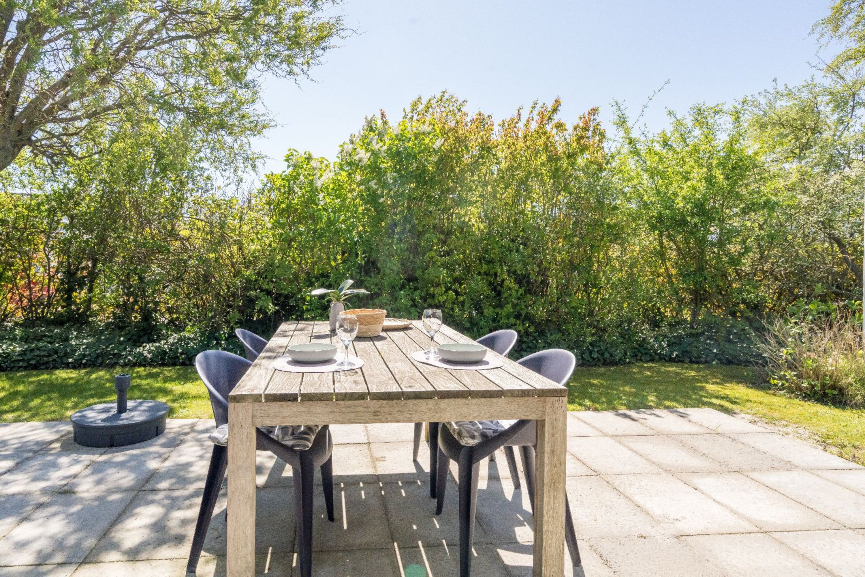 Die sonnige Terrasse