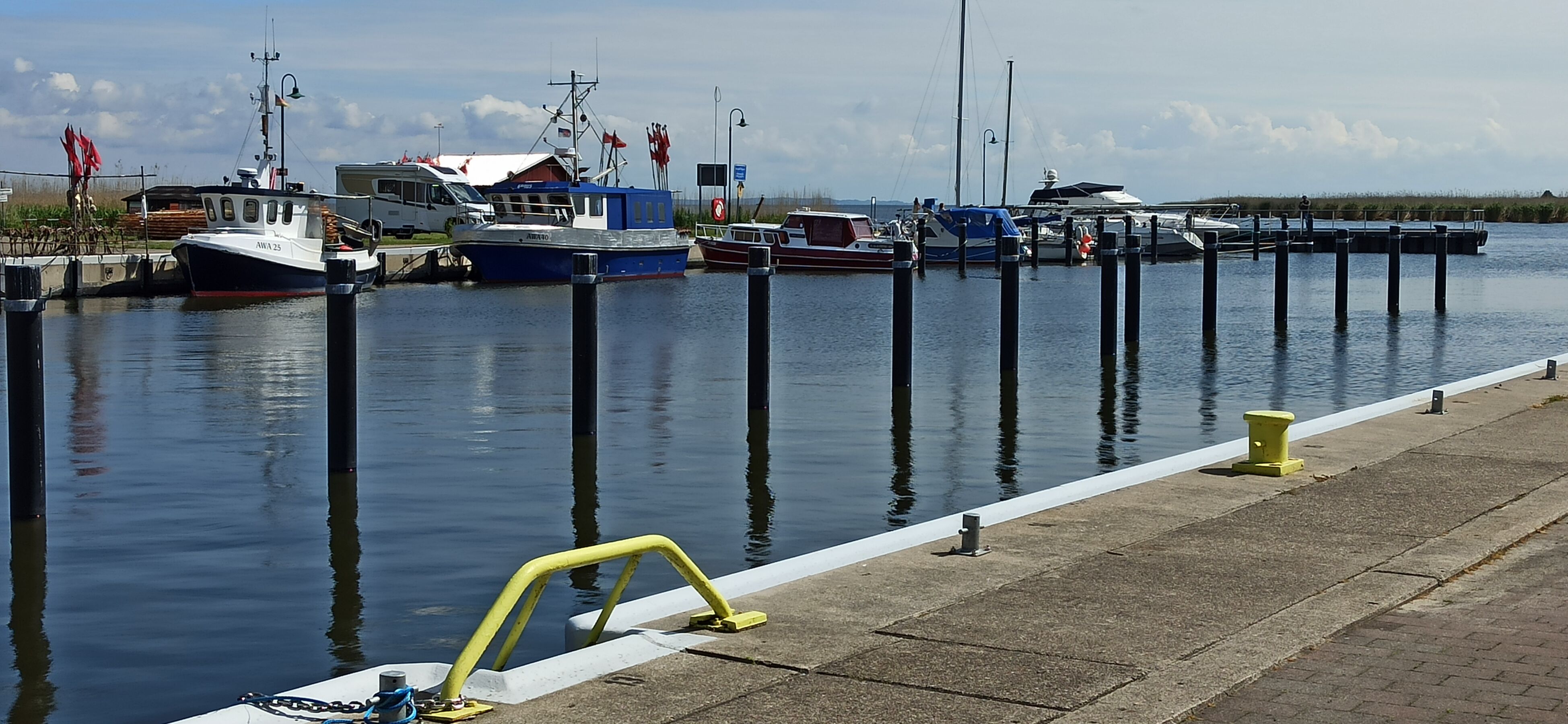 Kleiner Hafen in Altwarp