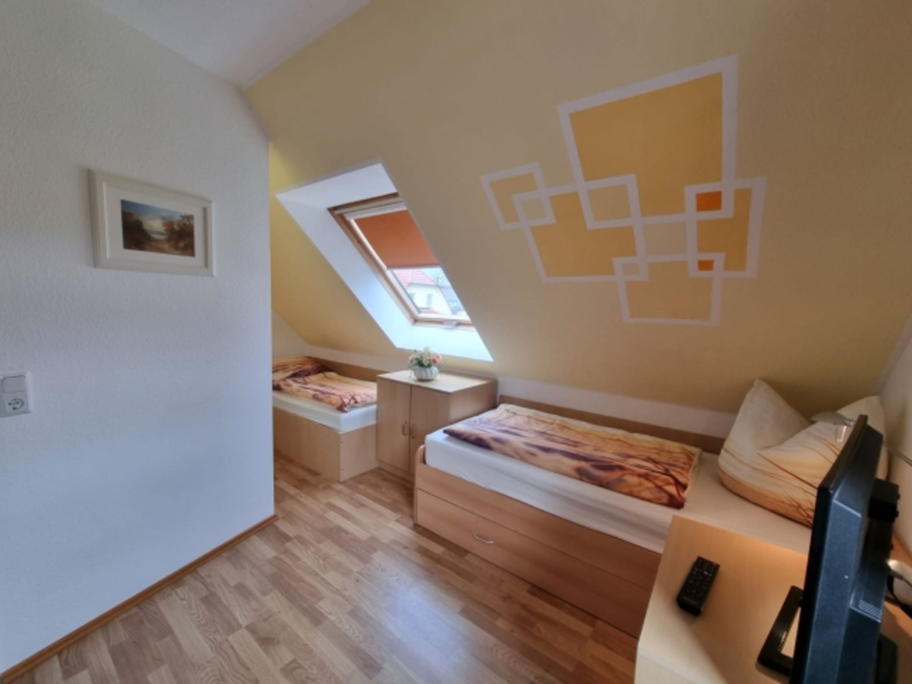 Schlafzimmer mit zwei Einzelzimmer