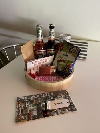 Gastgeschenke stehen immer bereit.