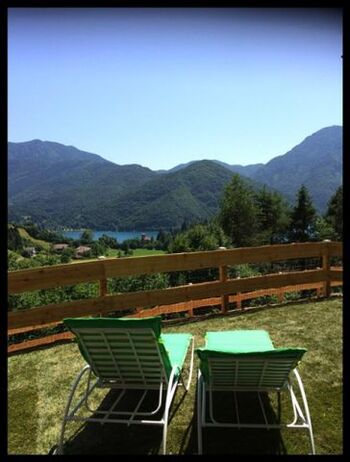 Blick von der Terrasse zum Ledrosee