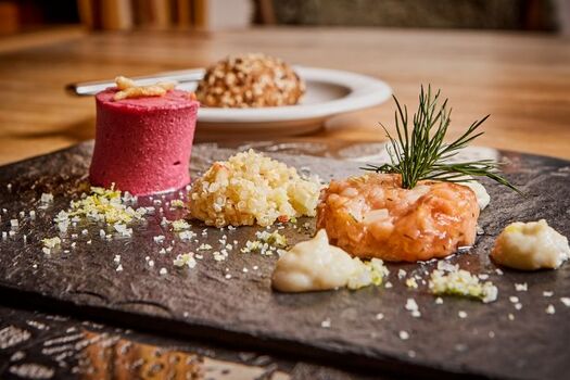 Kulinarik auf höchstem Niveau im Restaurant "Die 5. Jahreszeit" bei uns im Hotel Riederhof