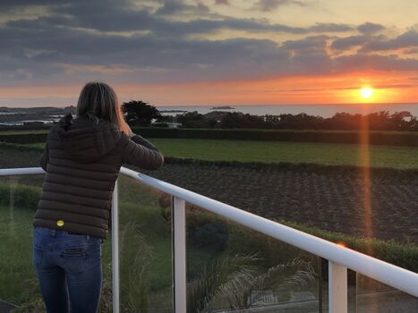 Sunset von das Terrasse