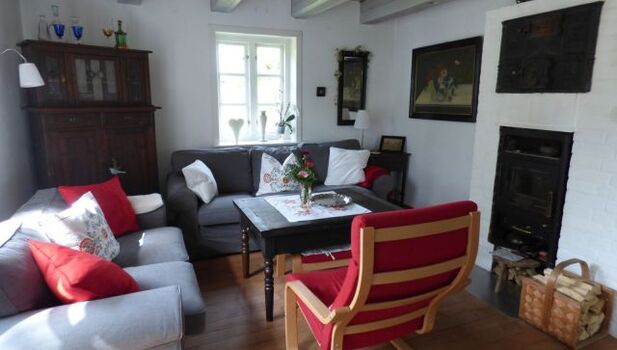 Wohnzimmer mit Kaminofen