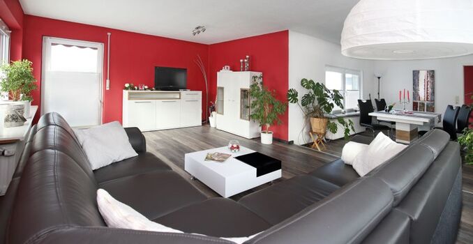 Wohnzimmer Harzblick Ferienwohnung in Seesen (Münchehof)