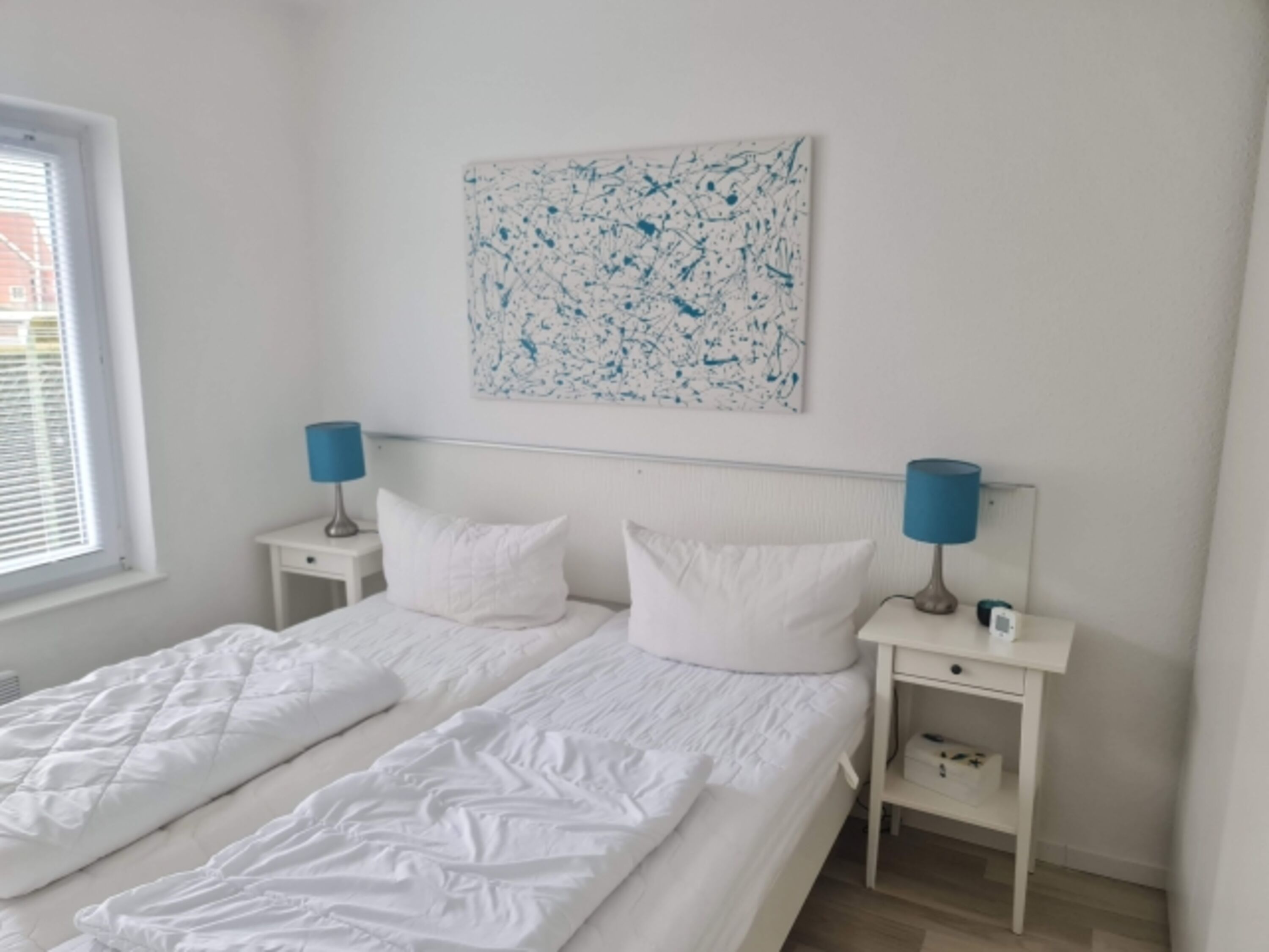 Schlafzimmer mit Doppelbett 160x200