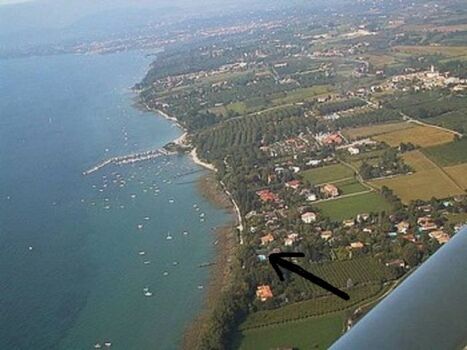 Die genaue Lage der FeWo direkt am Seeufer