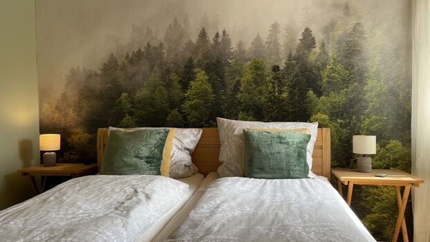 Süße Träume im ruhigen Dorf Escheln. Das 1. Schlafzimmer