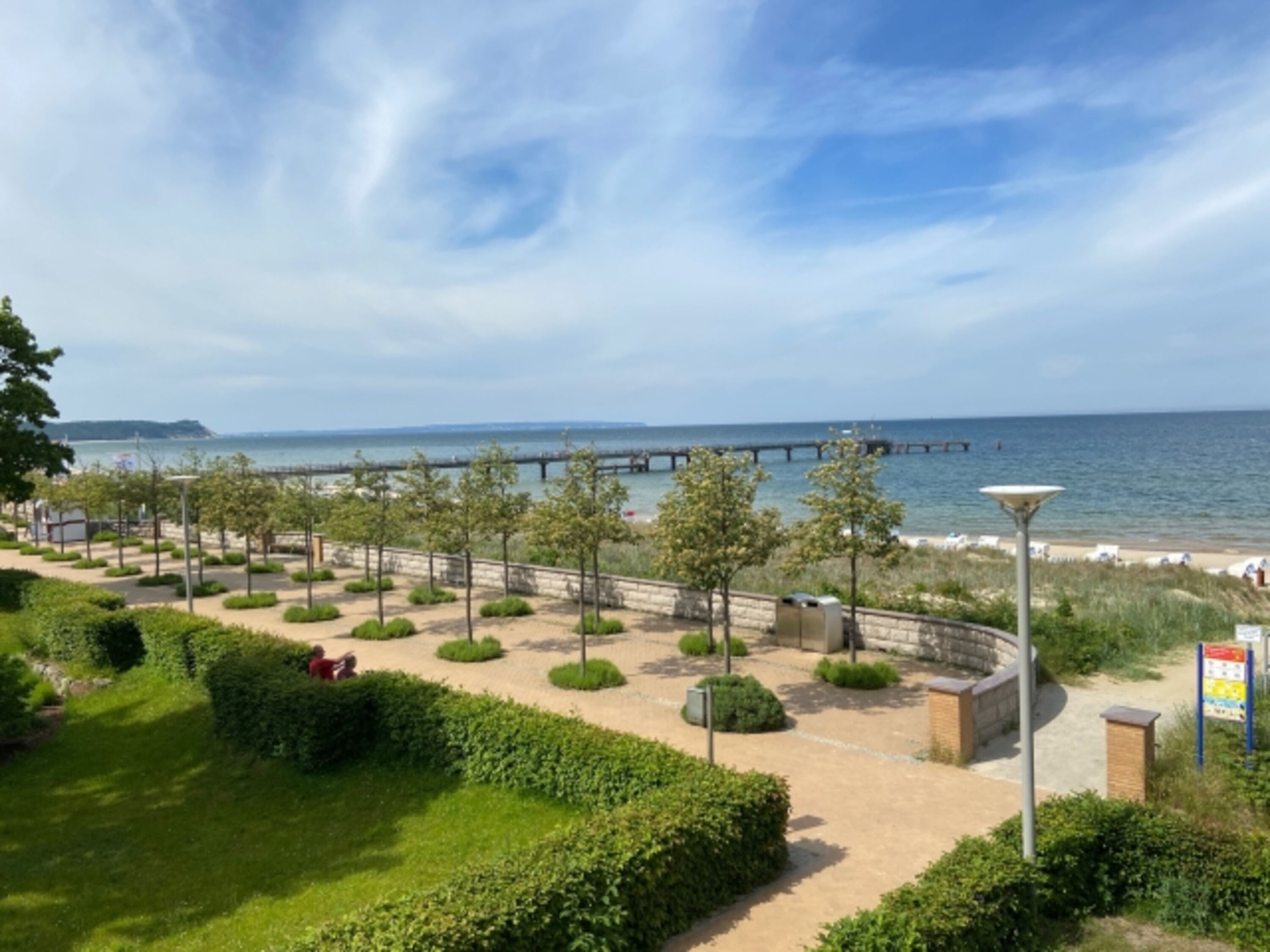 Promenade am Strand