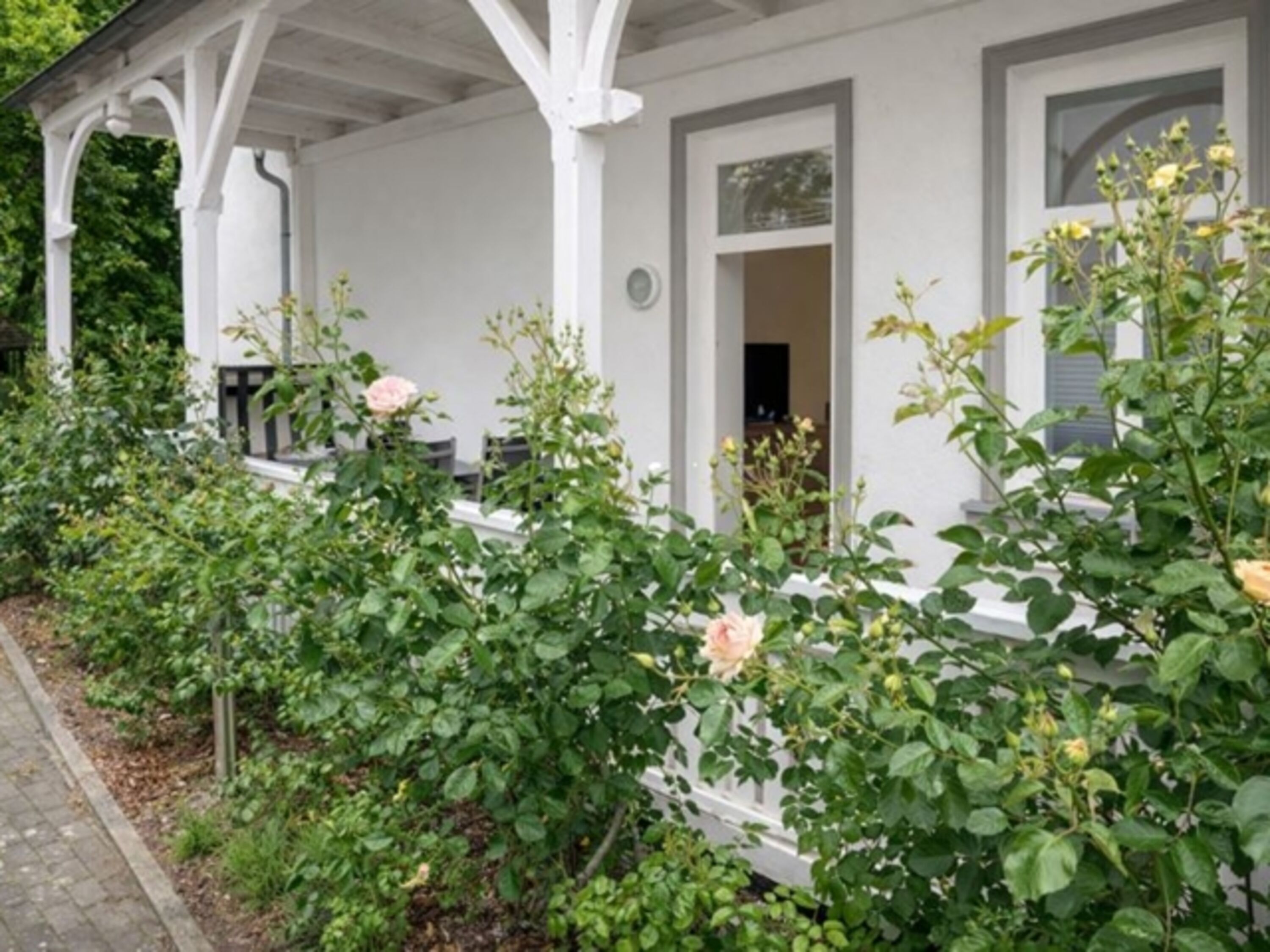 eingezäunte Terrasse