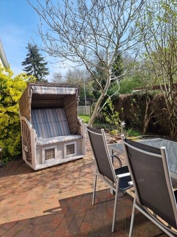 Terrasse mit Strandkorb