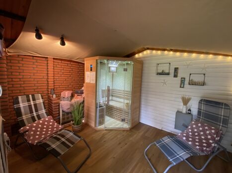 Kleine Sauna für 2 Personen