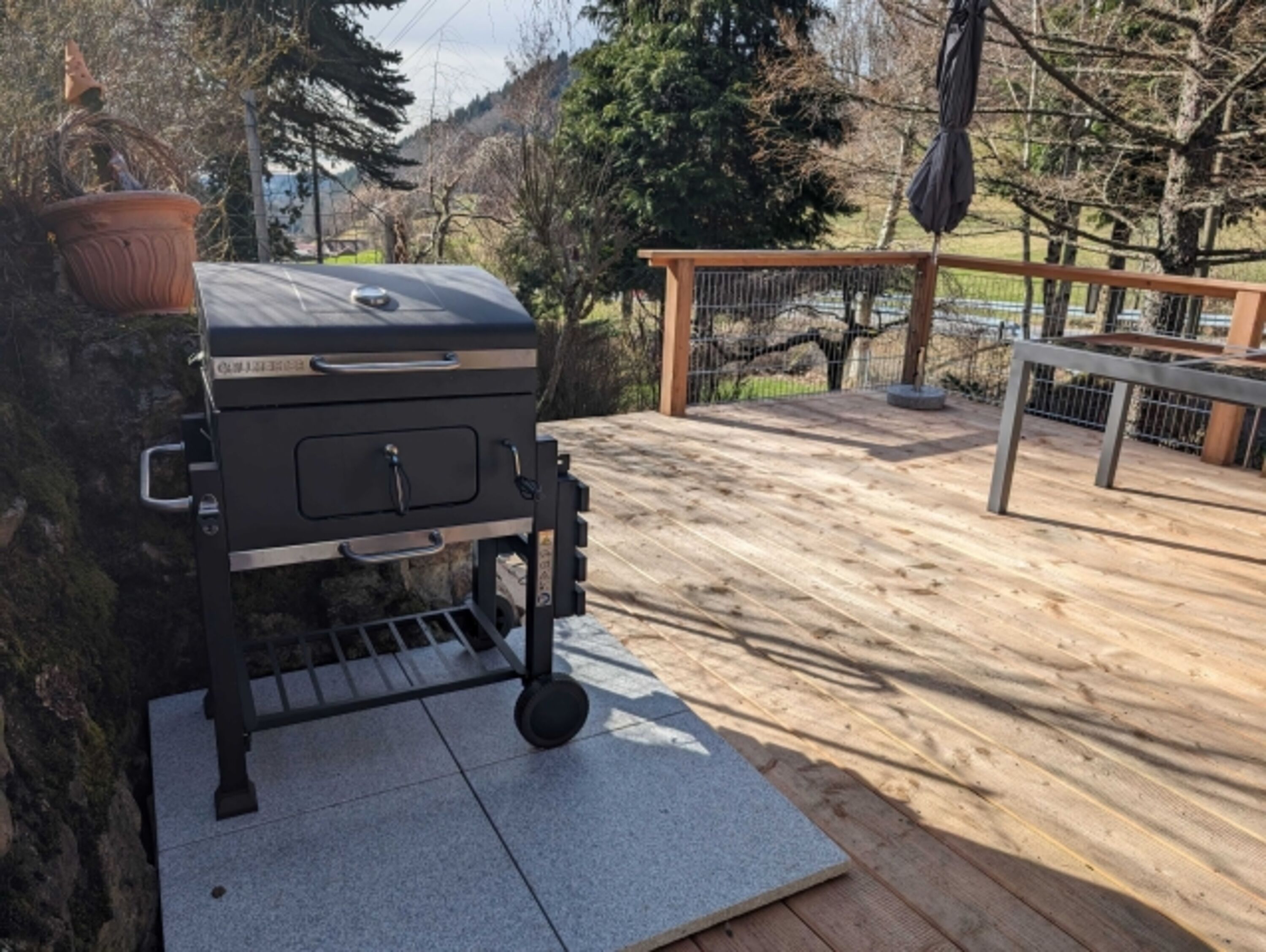 neu gestaltete Terrasse