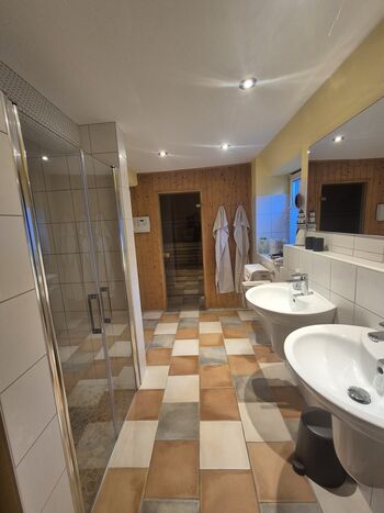 Blick Richtung Sauna