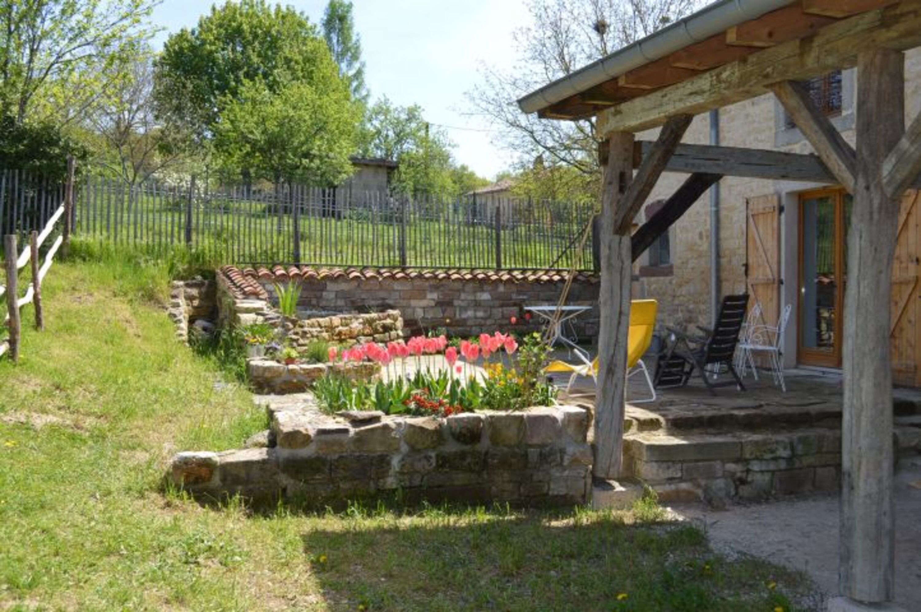 Terrasse im Frühling 