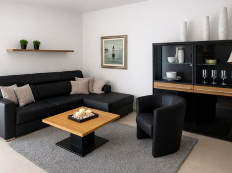 Wohnbereich mit Schlafsofa