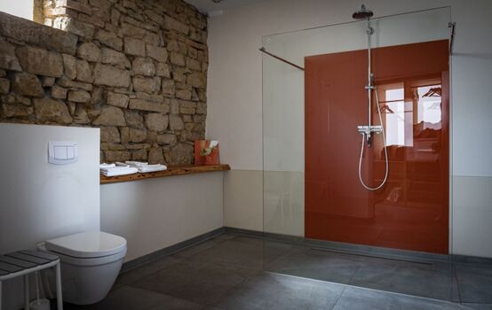 Traumhaftes Ambiente auch im Bad