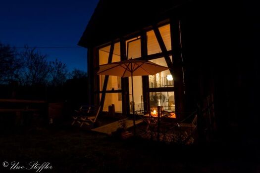 ScheunenRefugio bei Nacht