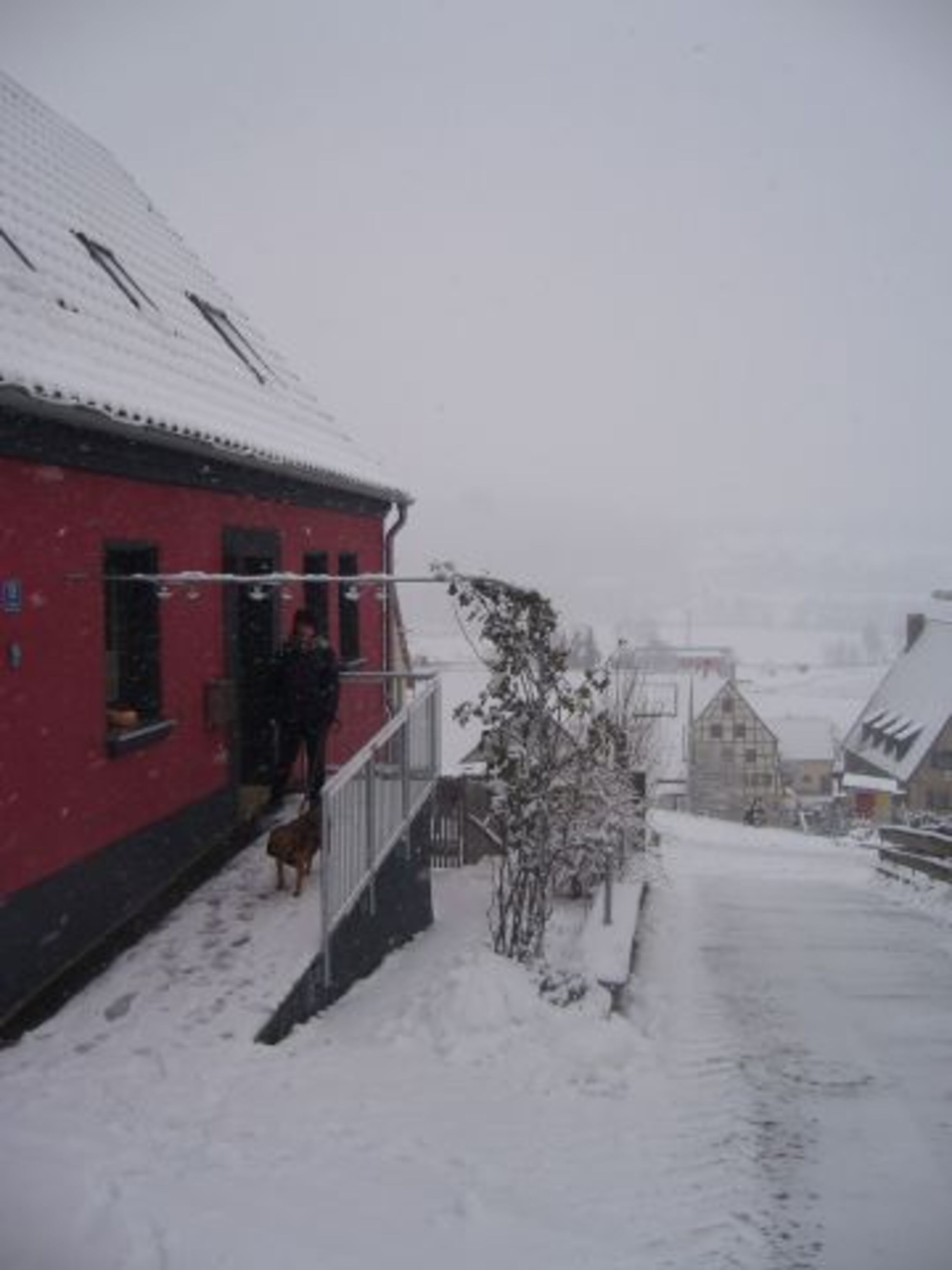 Winter vor dem Haus