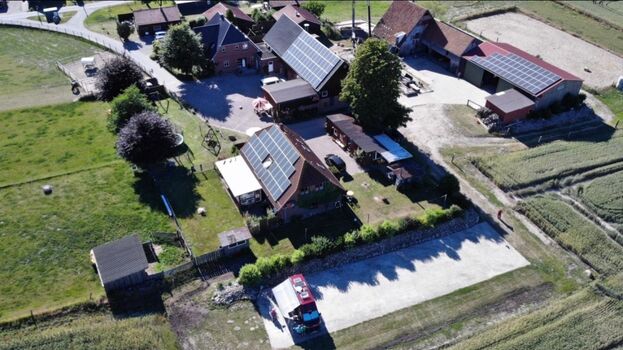 Der Hof aus der Luft