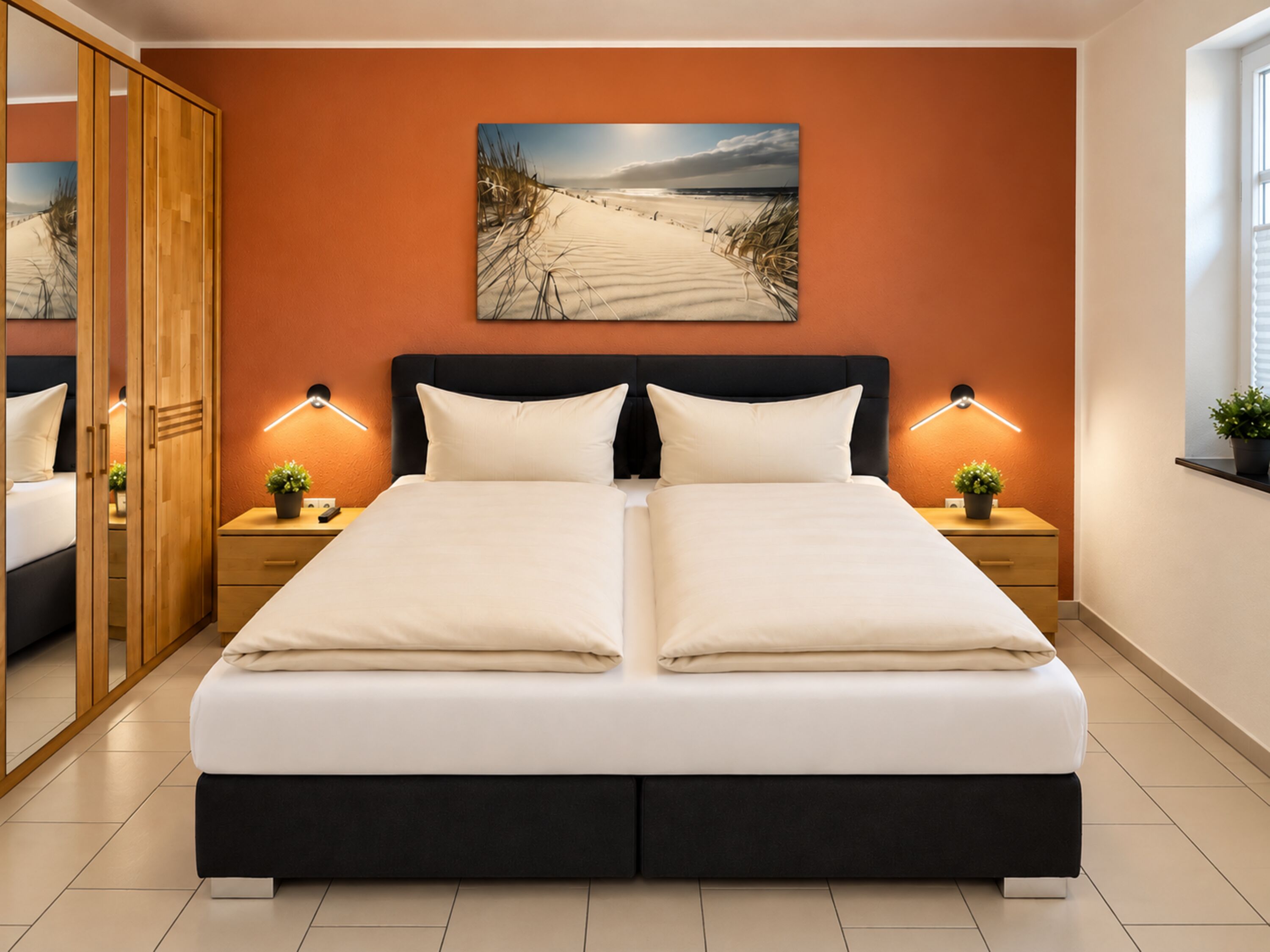 Schlafzimmer mit TV