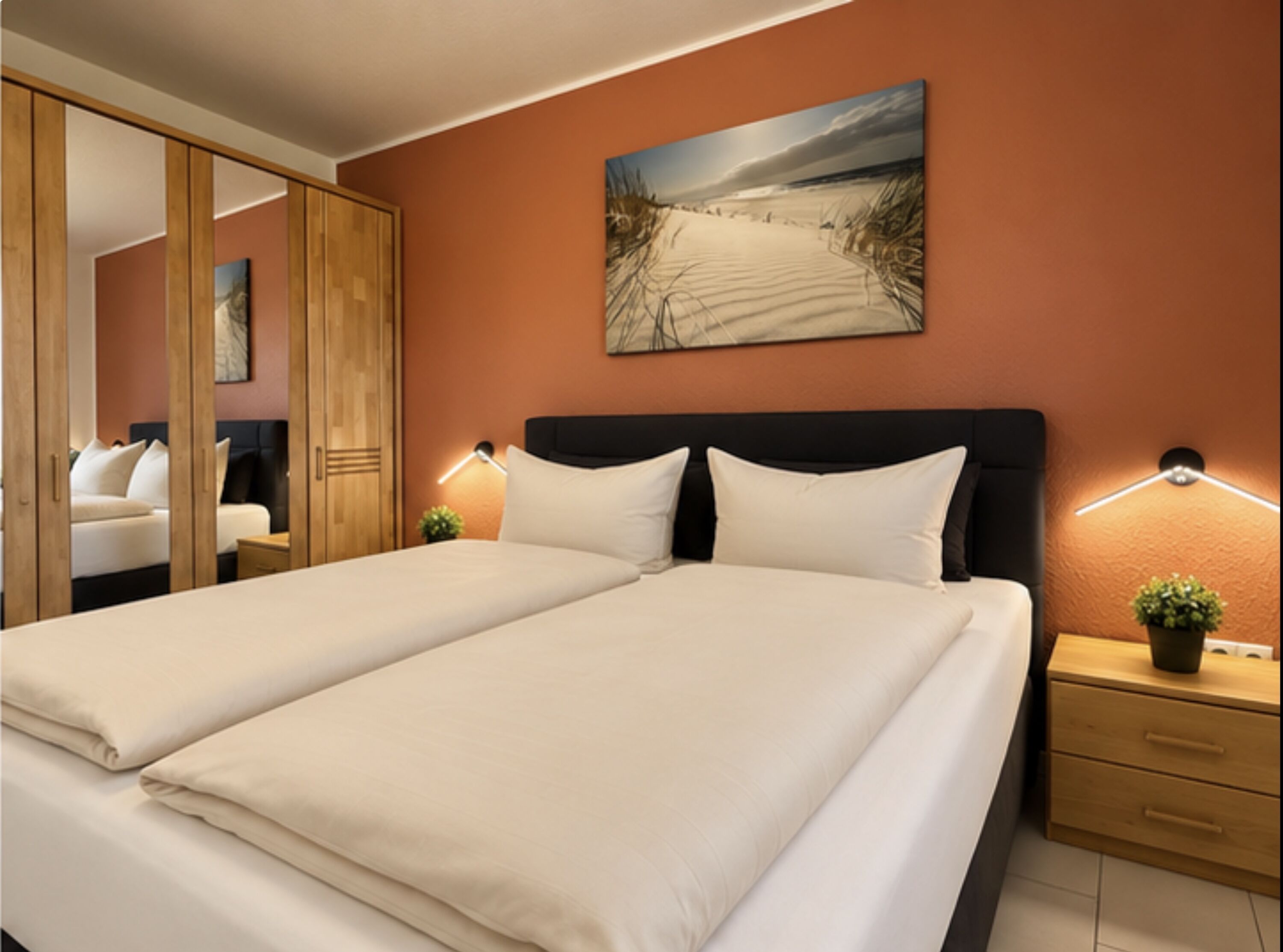Schlafzimmer mit TV