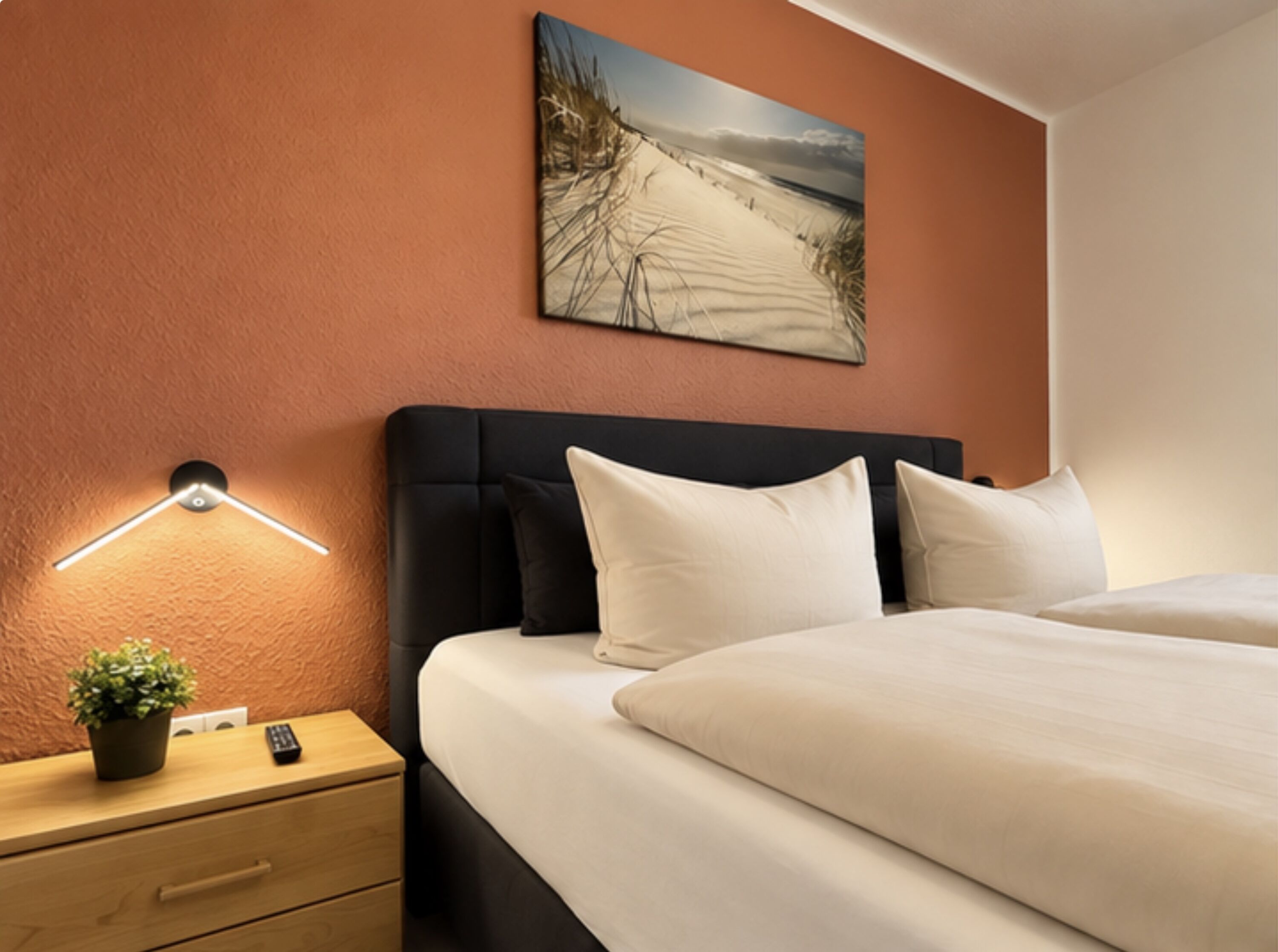 Schlafzimmer mit TV
