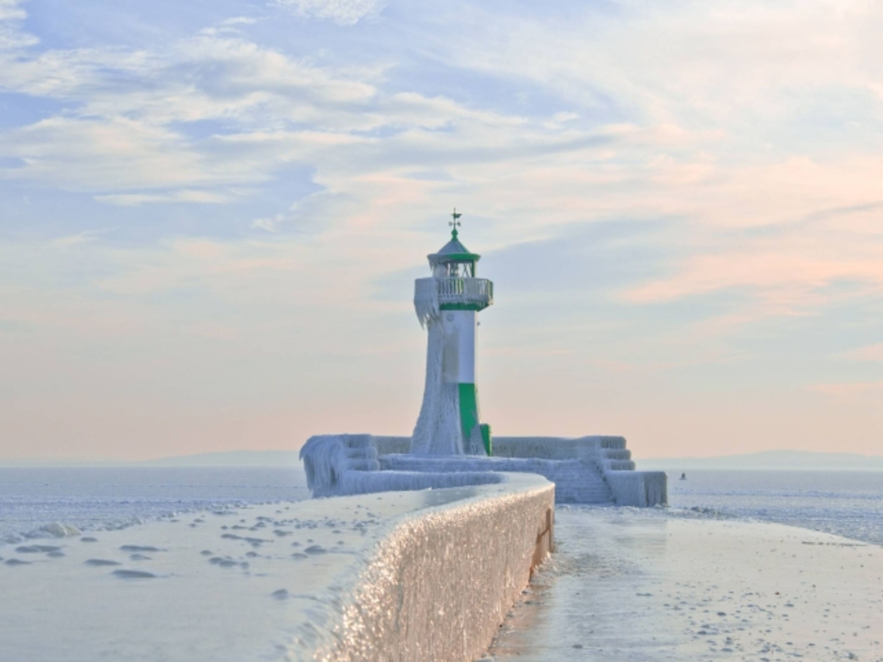 Eiszeit an der Ostsee.