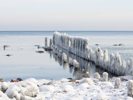 Eiszeit an der Ostsee.