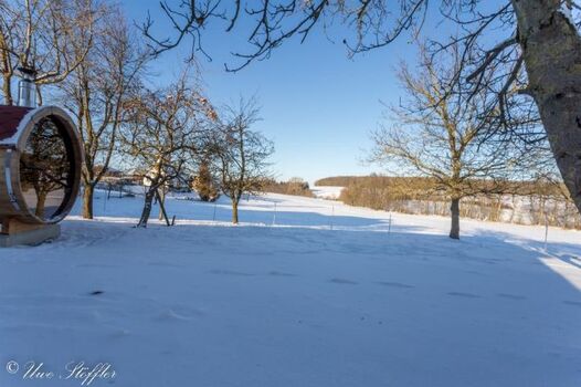 Grundstück im Winterkleid