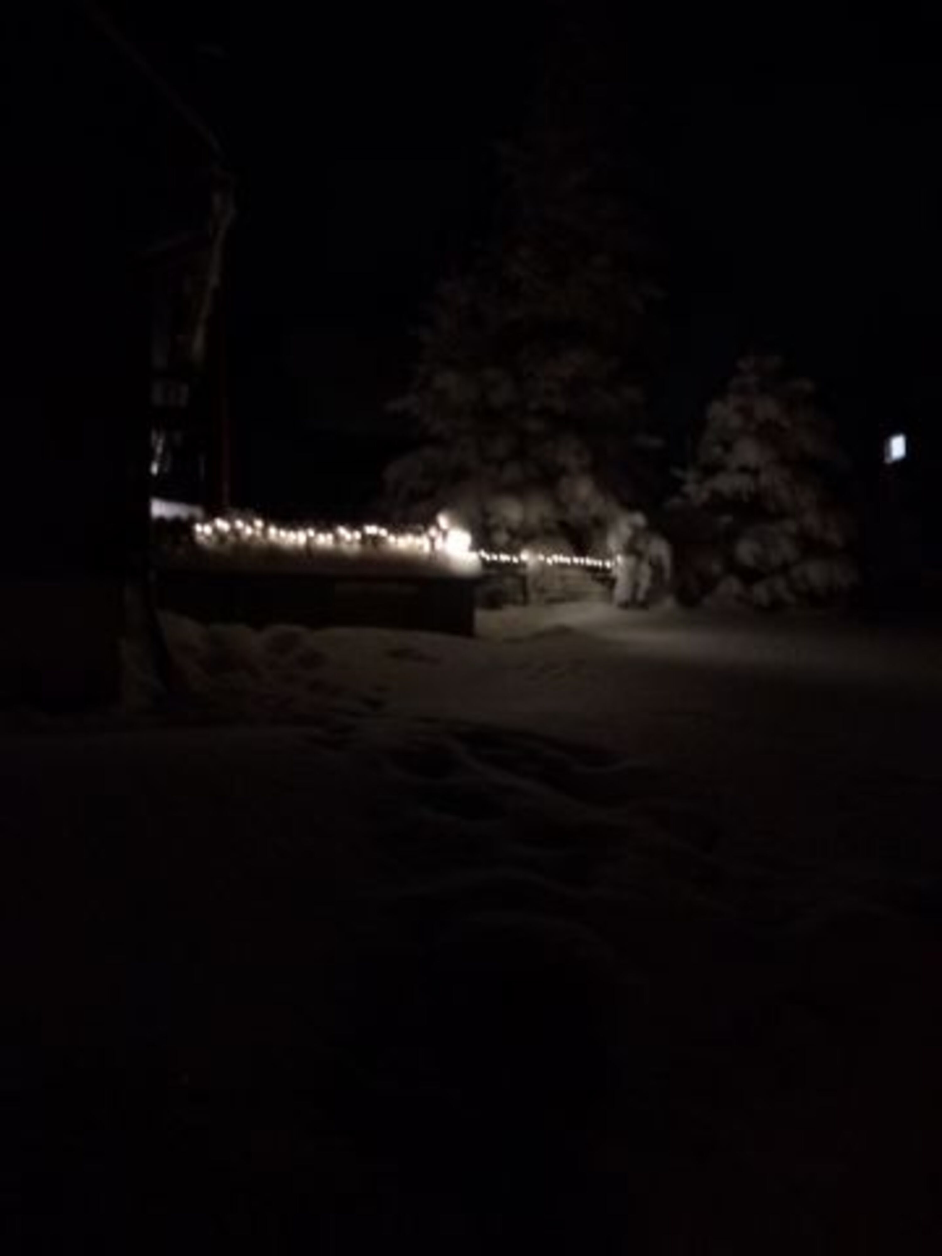 Terrasse bei Nacht