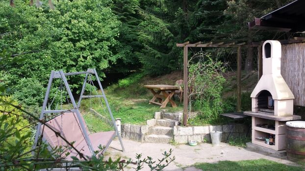 ein Blick ins Grundstück