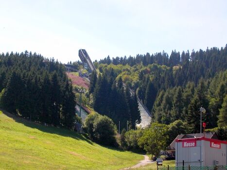 Schanzenbereich am Skihang