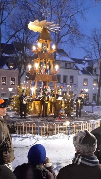 Pyramide auf dem Markt