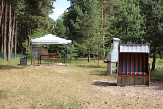 der Hundegarten eingezäunt