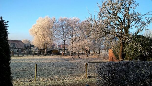Winterblick aus dem Wohnraum