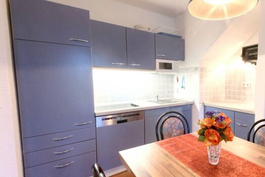 Der Blick zur Küche.