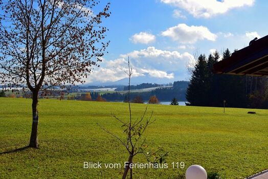 Ausblick von der Terrasse des Hauses
