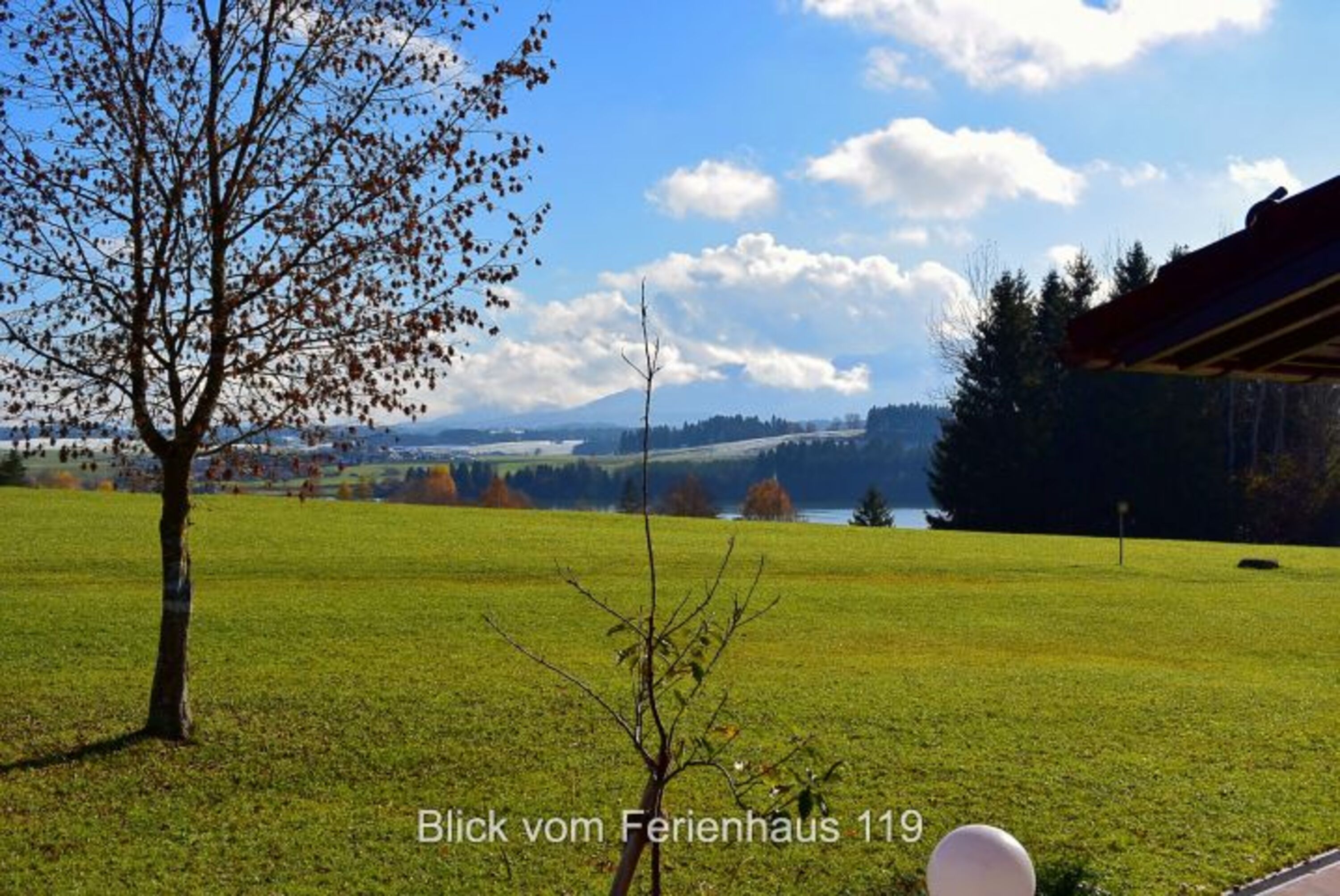 Ausblick von der Terrasse des Hauses
