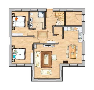 Grundriss EG Wohnung Ostsee