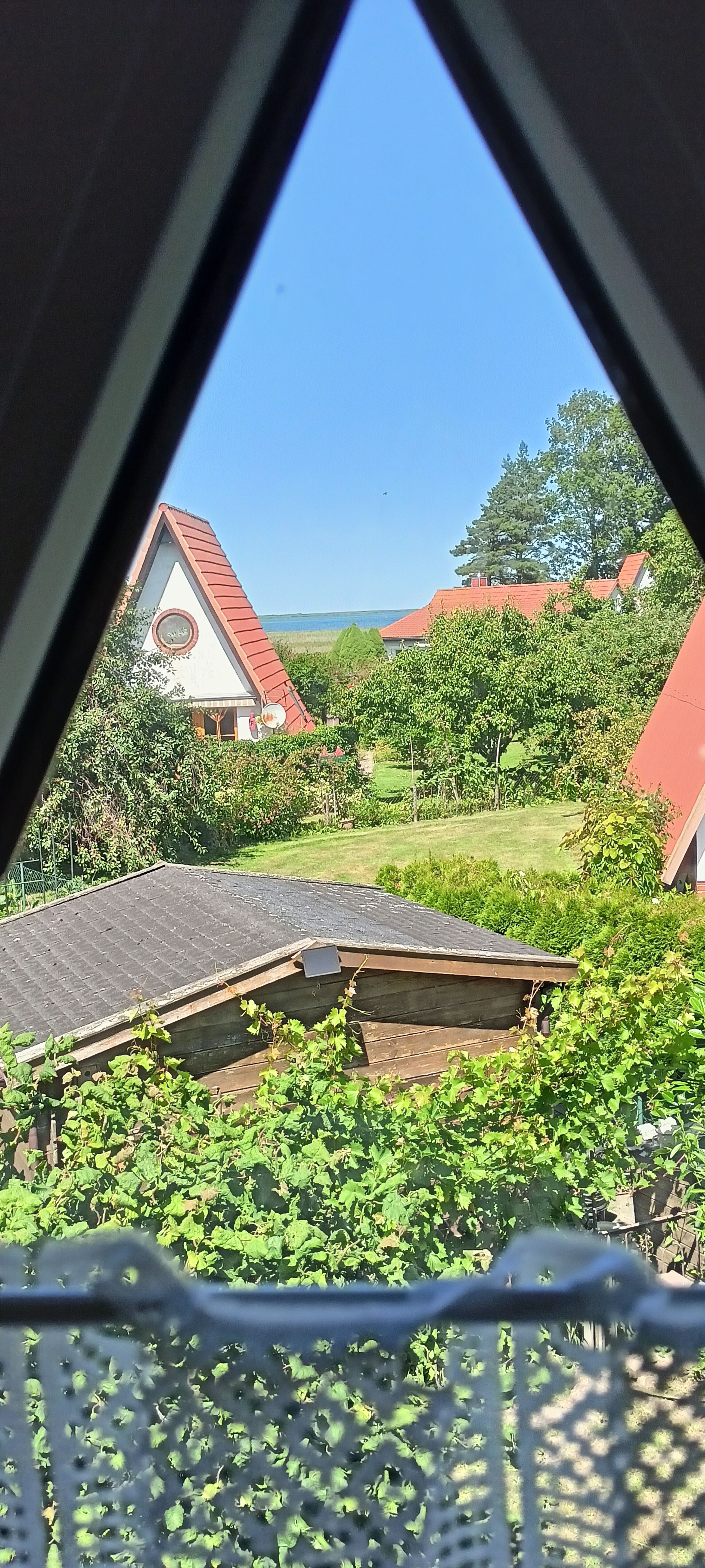 Blick vom OG auf den Bodden