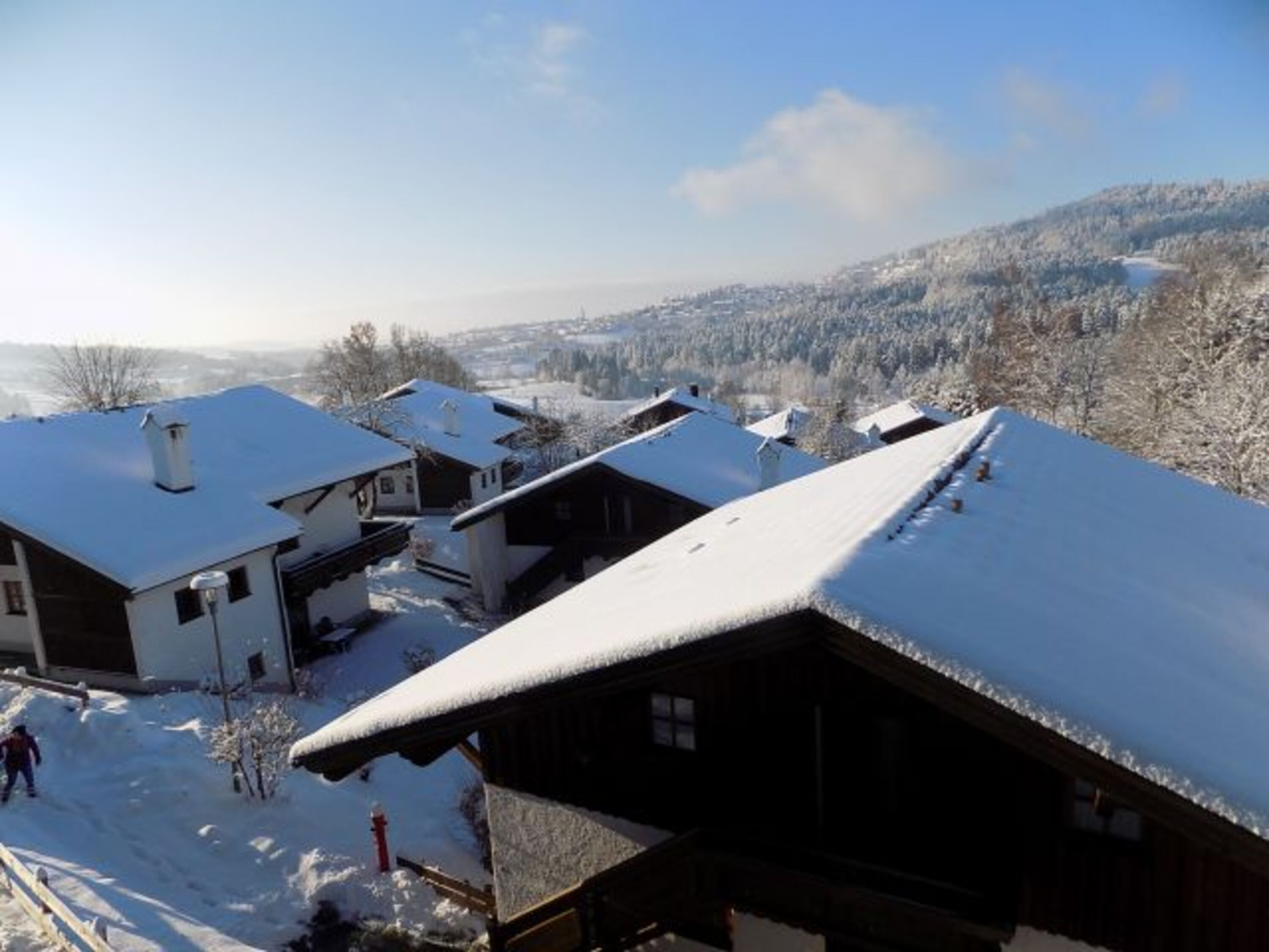 Teilblick Winter vom Balkon