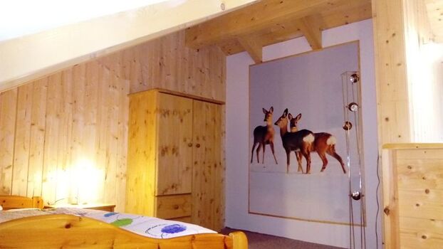 Schlafecke auf der Galerie