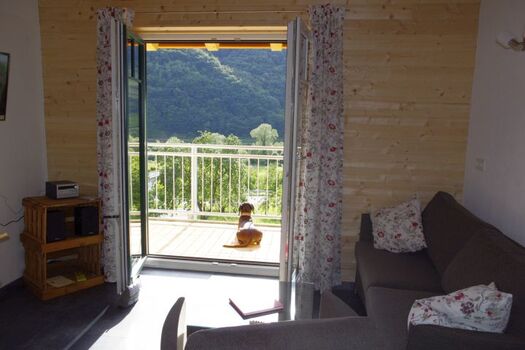 Wohnbereich mit Moselblick