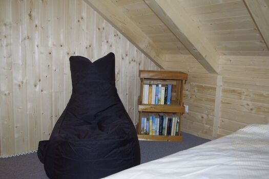 offene Galerie, hier können 2 Personen schlafen.